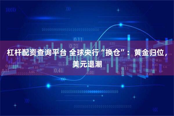 杠杆配资查询平台 全球央行“换仓”：黄金归位，美元退潮